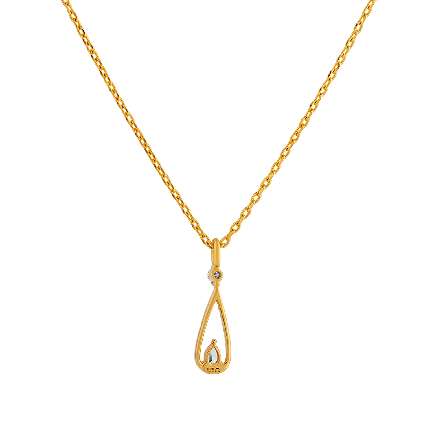 Aurielle Drop Lab-Grown Diamond Pendant - Image 3