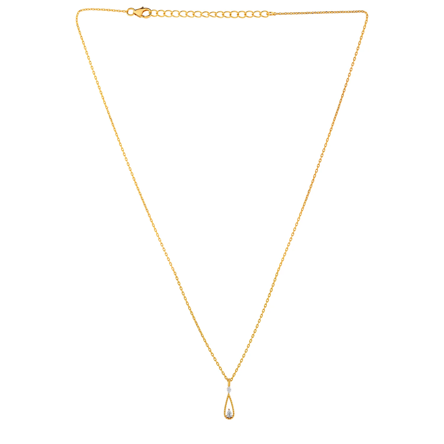 Aurielle Drop Lab-Grown Diamond Pendant - Image 4