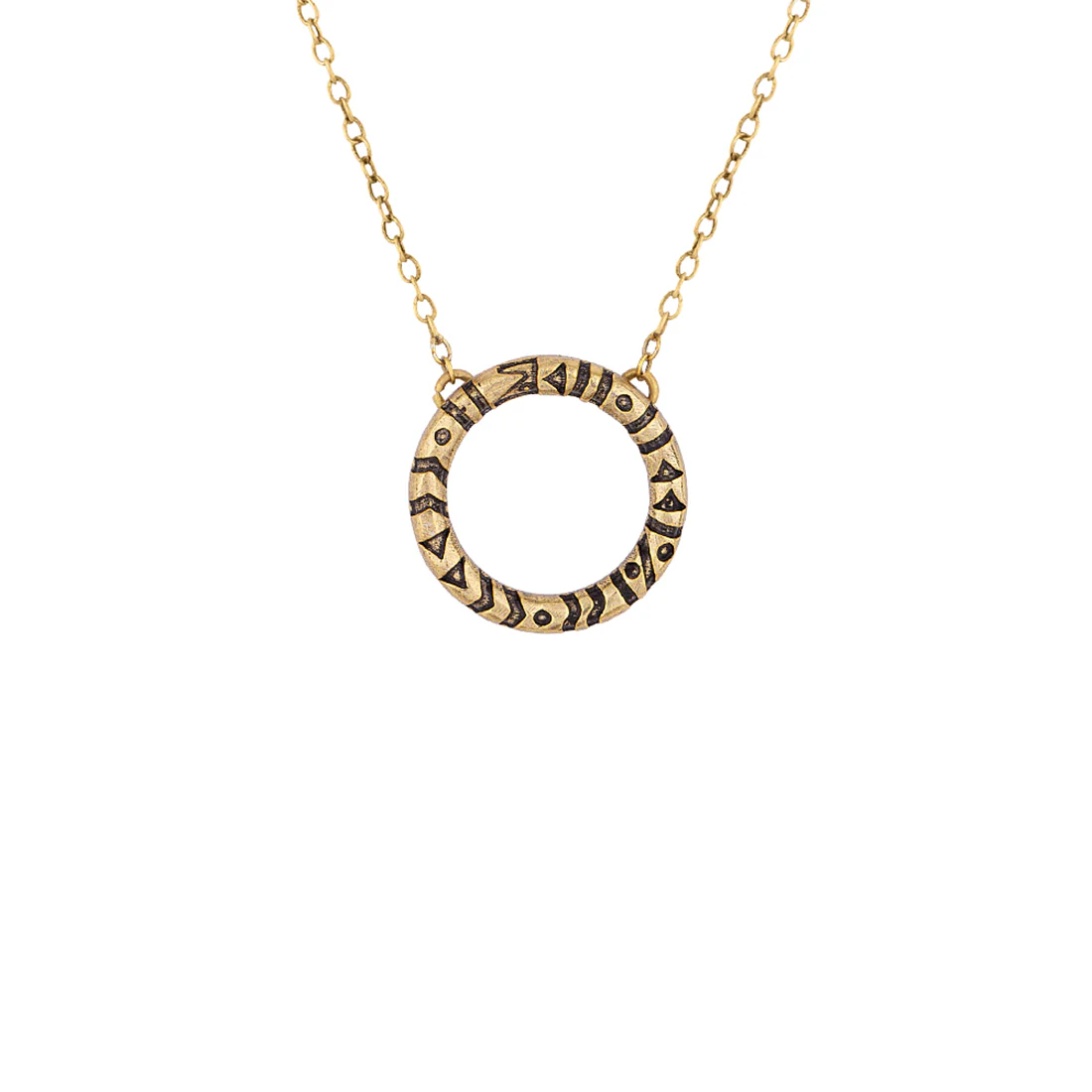 Aztec Bar Circle Pendant - Image 3
