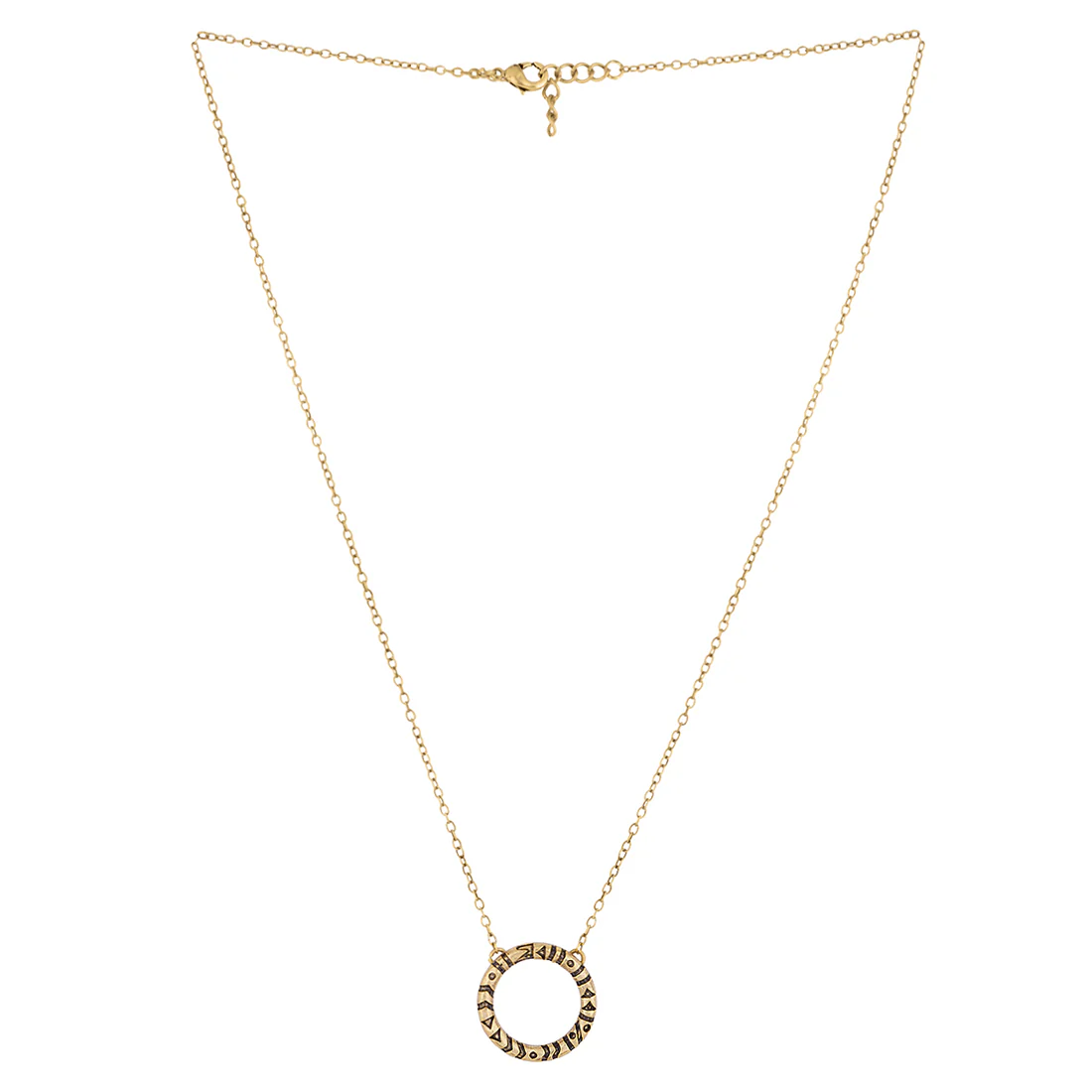 Aztec Bar Circle Pendant - Image 4