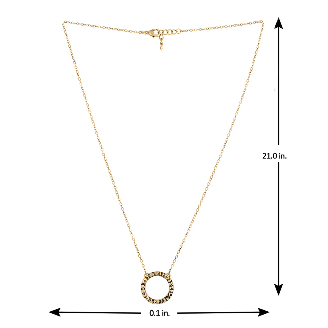Aztec Bar Circle Pendant - Image 6