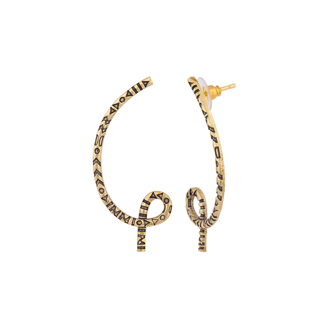Aztec Bar Loops n Hoops Earrings - Image 4
