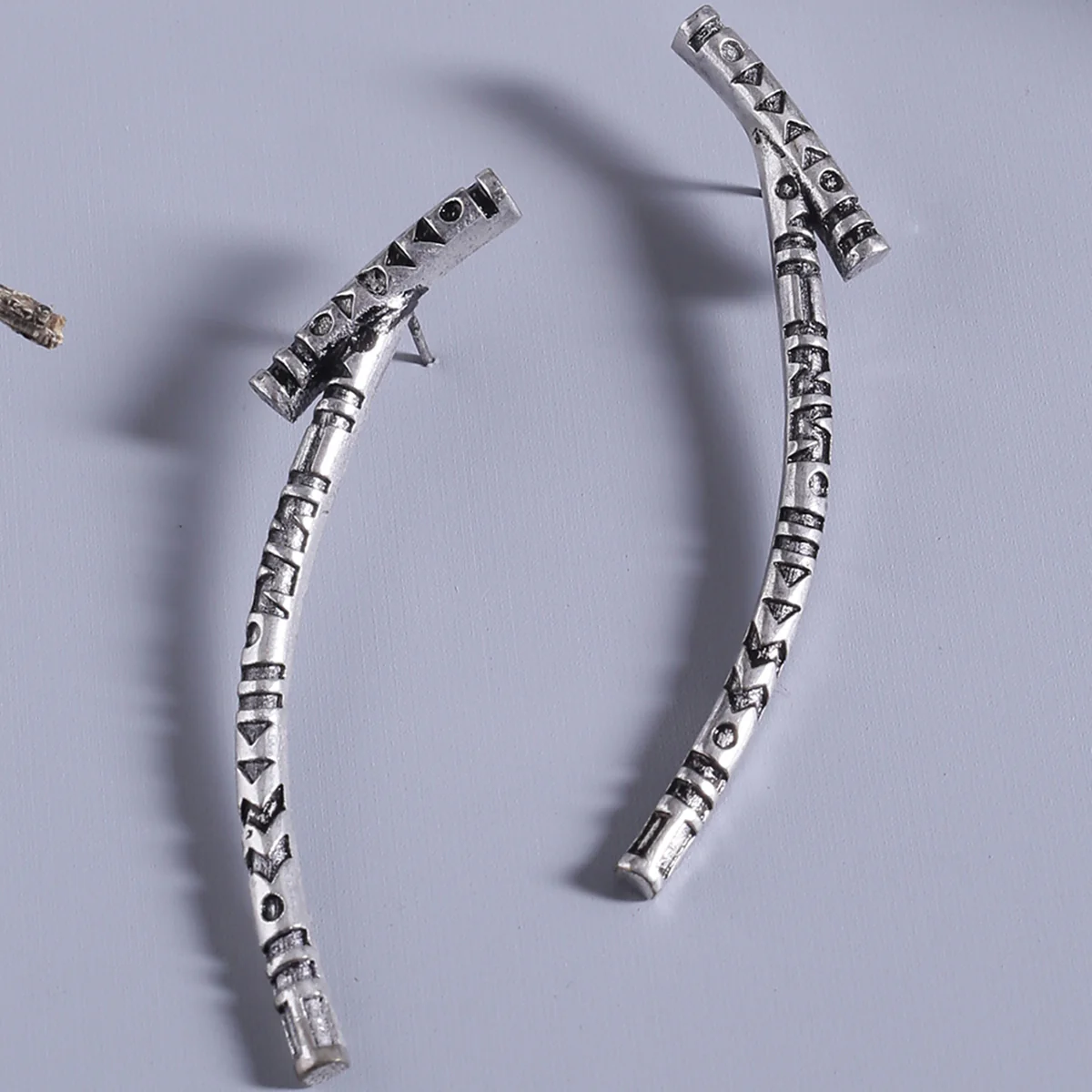 Aztec Bar Tribal Earrings