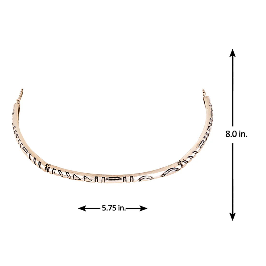 Aztec Bar Tribal Inspired Choker Necklace - Image 4