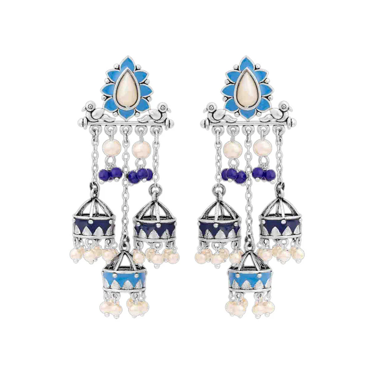 Azure Power of Three Earrings - Image 3