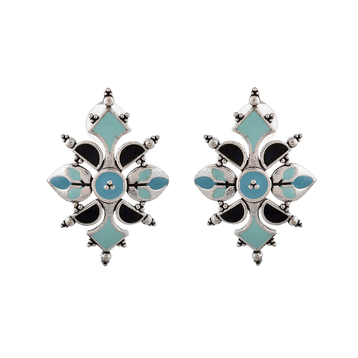 Bagh E Fiza Dreamy Enamel Earrings - Image 3