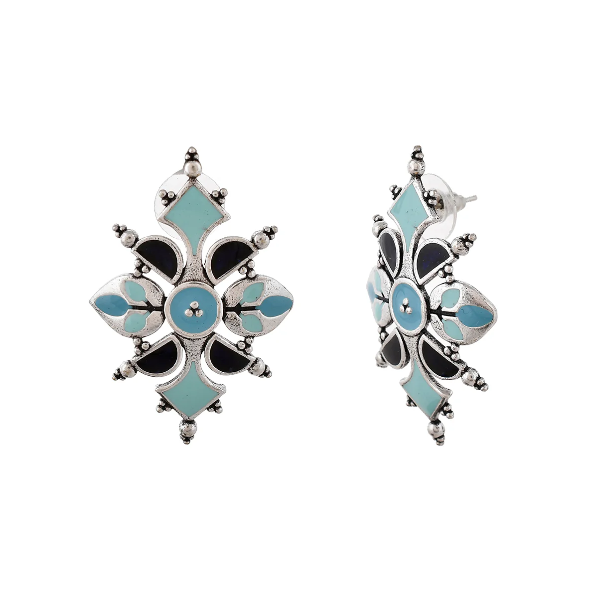 Bagh E Fiza Dreamy Enamel Earrings - Image 4