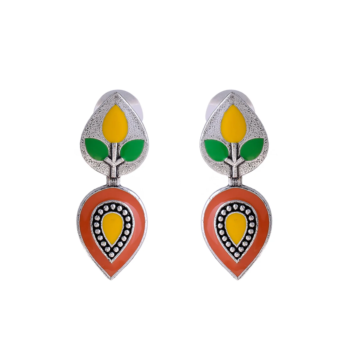 Bagh E Fiza Floral Design Earrings - Image 3
