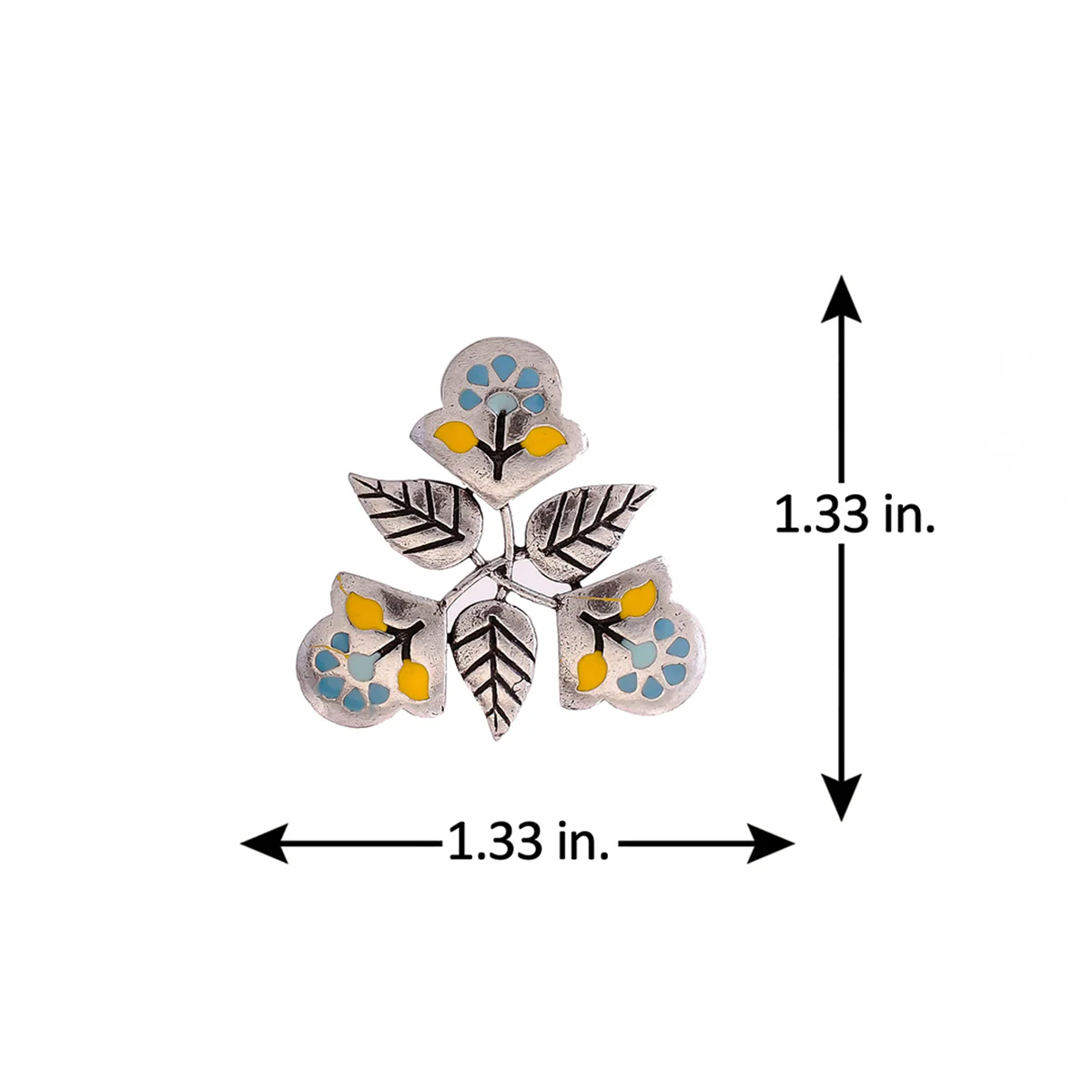 Bagh E Fiza Floral Motifs Earrings - Image 6