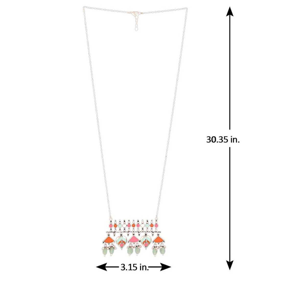 Bagh-E-Fiza Floral Motifs Necklace - Image 5