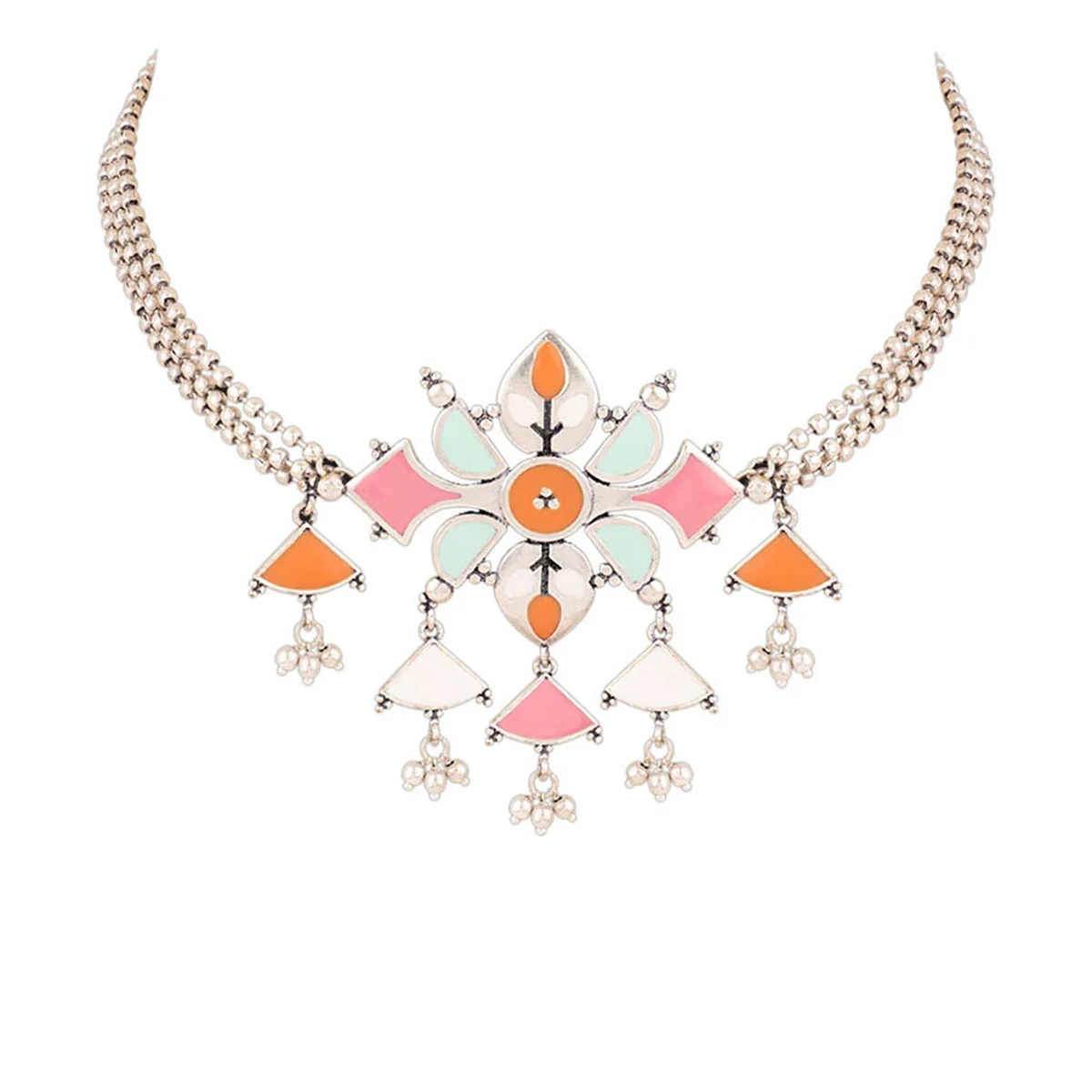 Bagh E Fiza Floral Necklace Set - Image 4