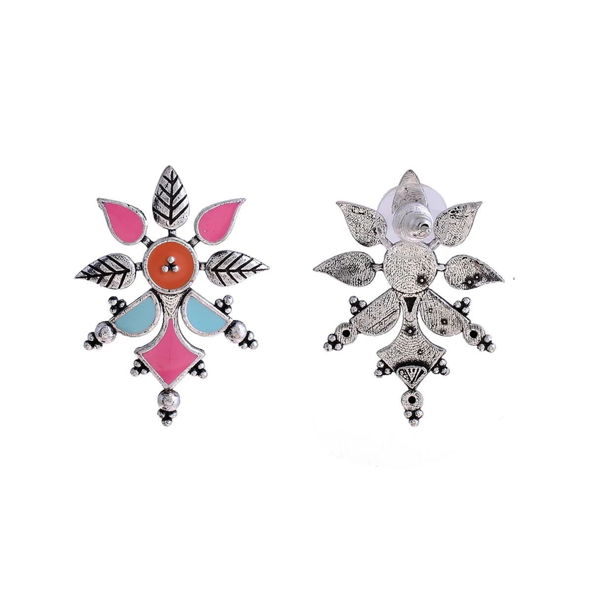 Bagh E Fiza Floral Pattern Subtle Earrings - Image 5