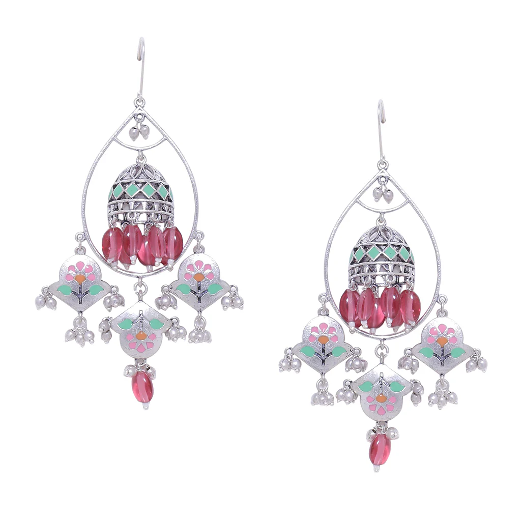 Bagh-E-Fiza Guldasta Drop Earrings - Image 3