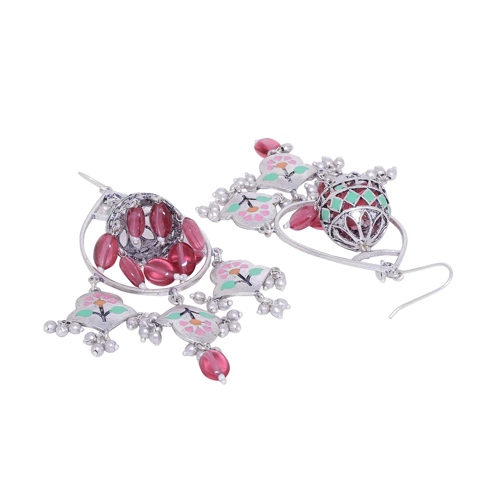 Bagh-E-Fiza Guldasta Drop Earrings - Image 4