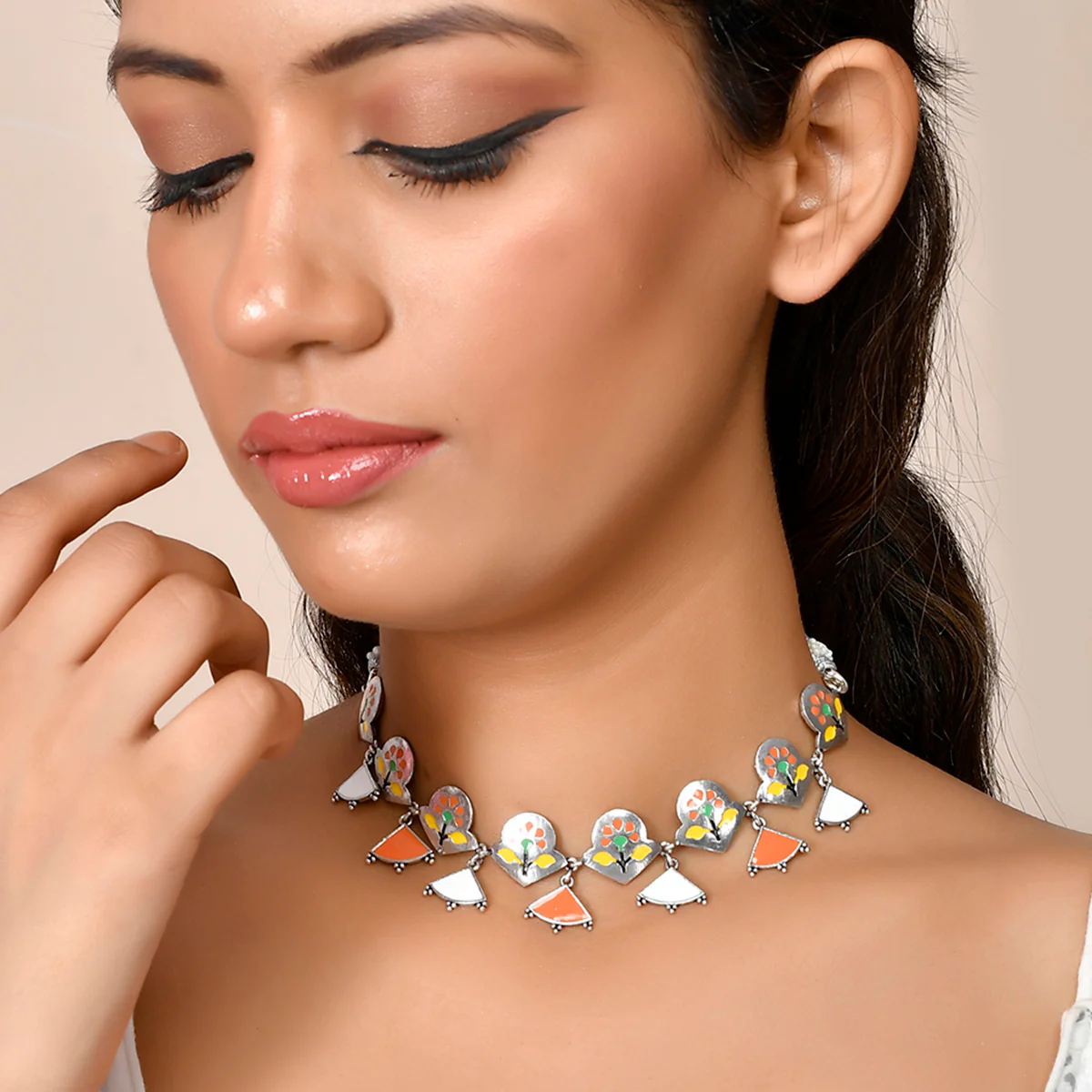 Bagh E Fiza Gulubandh Style Necklace - Image 2