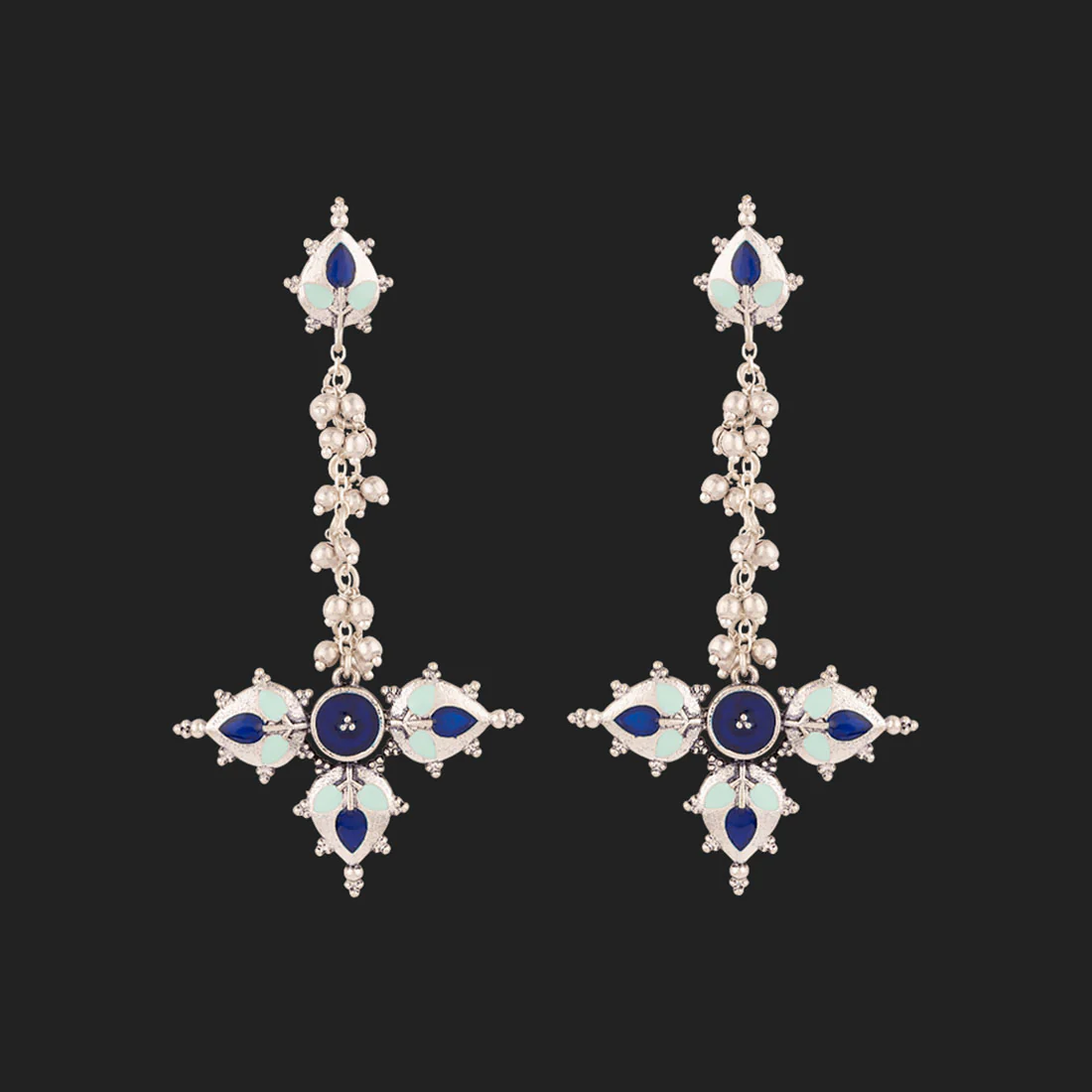 Bagh E Fiza Long Drop Earrings - Image 3