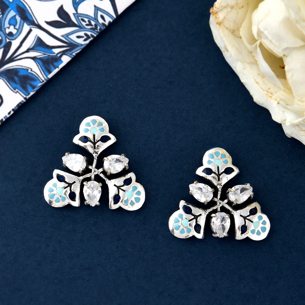 Bagh E Fiza Pastel Floral Earrings