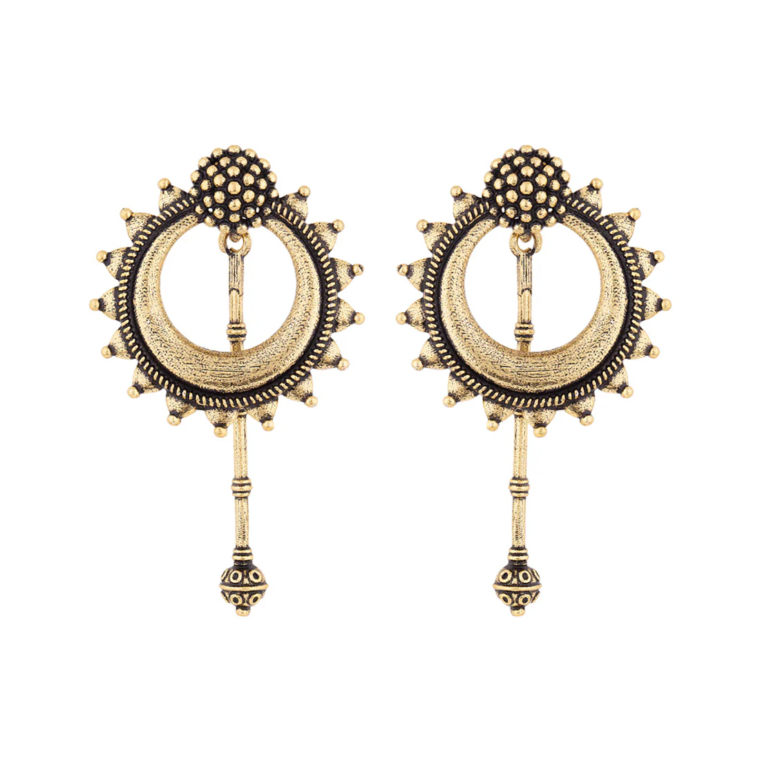 Baigani Tribal Inspired Earrings - Image 3