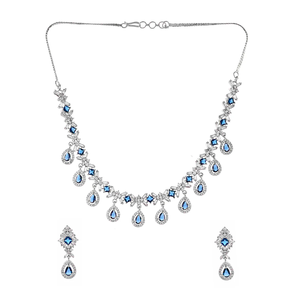 Sparkling Elegance Teardrop CZ Jewellery Set - Image 3