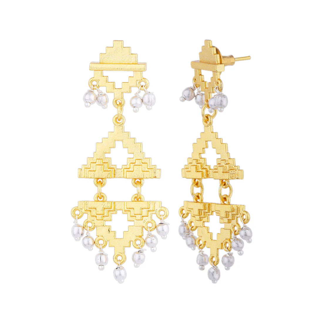 Baori Cutwork Drop Earrings - Image 4