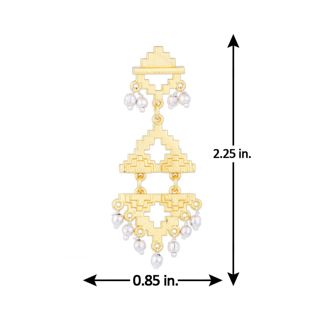 Baori Cutwork Drop Earrings - Image 5