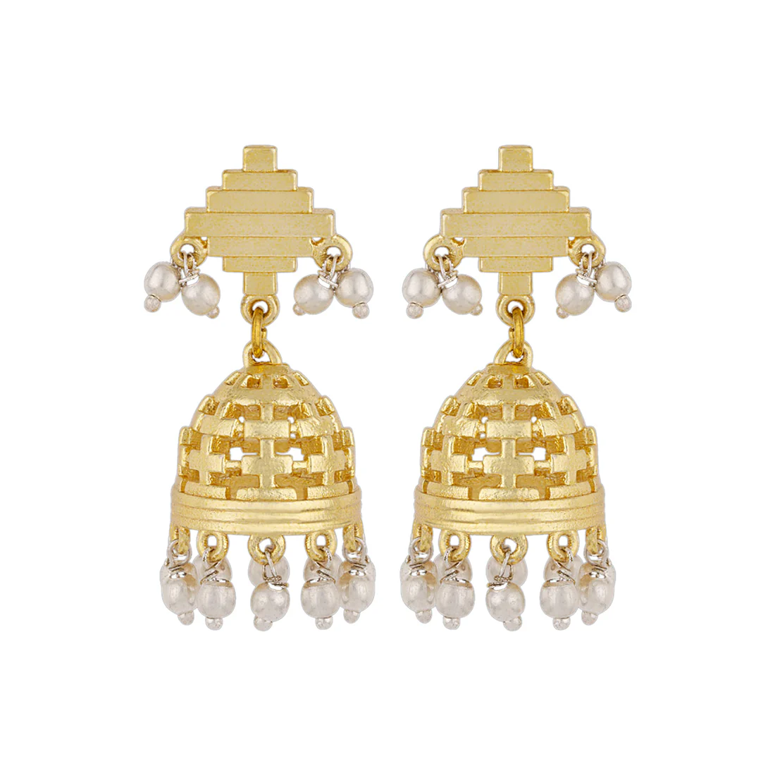 Baori Faux Pearls Embellished Earrings - Image 3