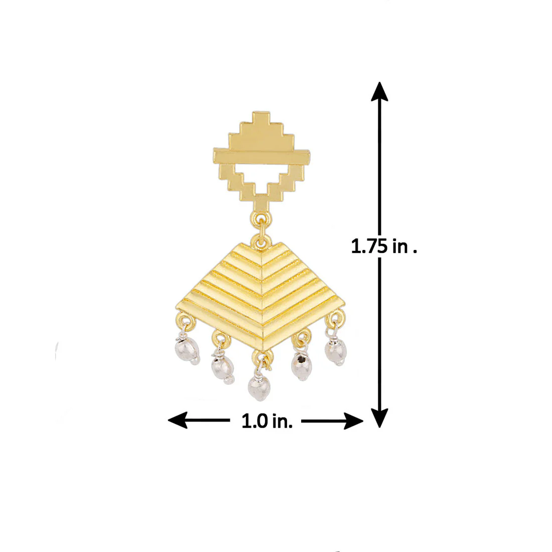 Baori Inverted Triangle Earrings - Image 5