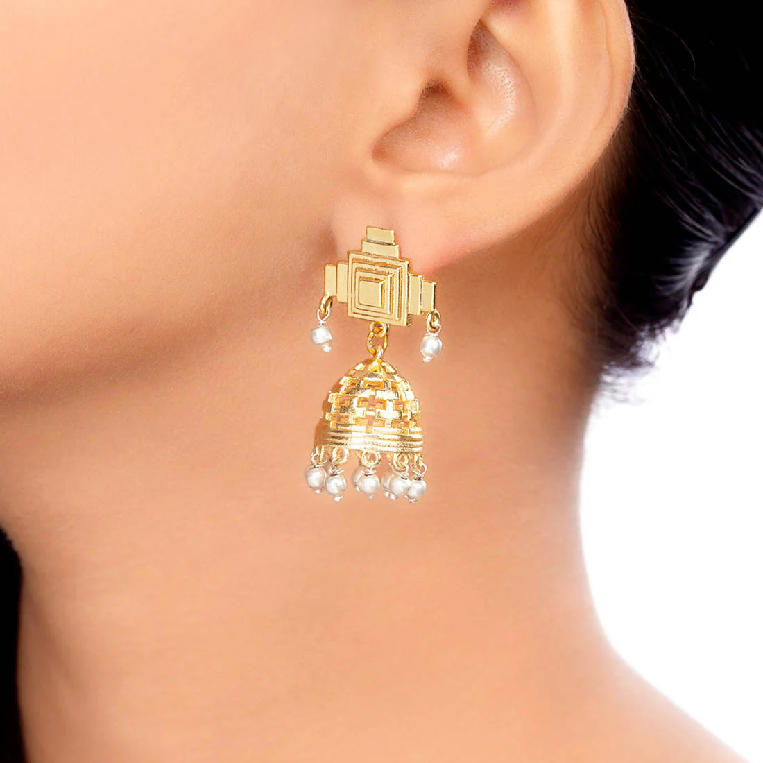 Baori Jhumka Style Drop Earrings - Image 2