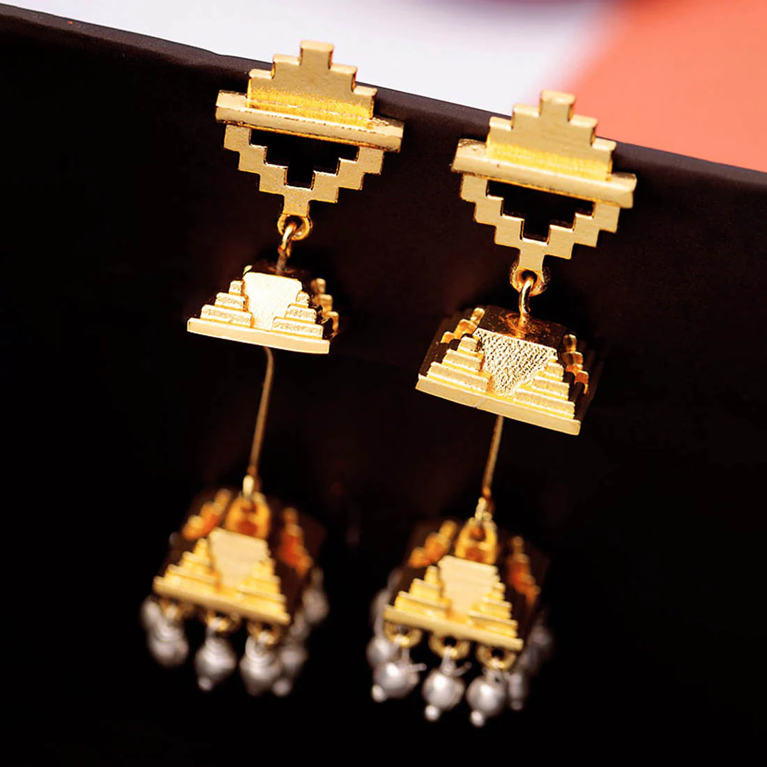 Baori Pearls Embellished Textured Earrings