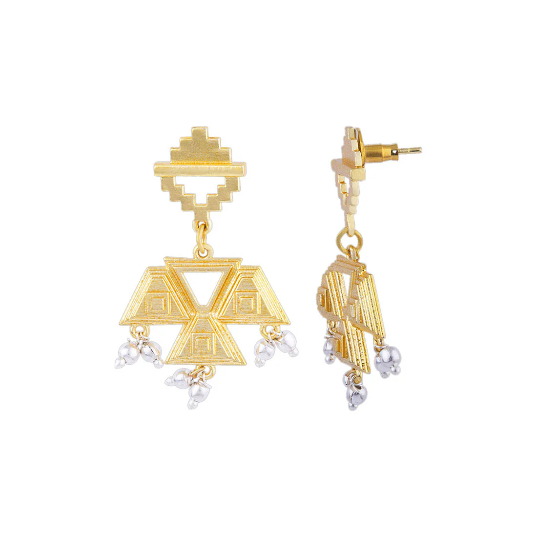 Baori Triangle Drop Earrings - Image 4