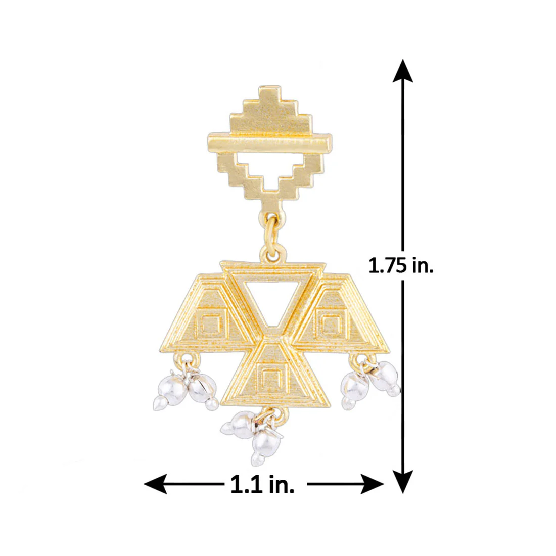 Baori Triangle Drop Earrings - Image 5