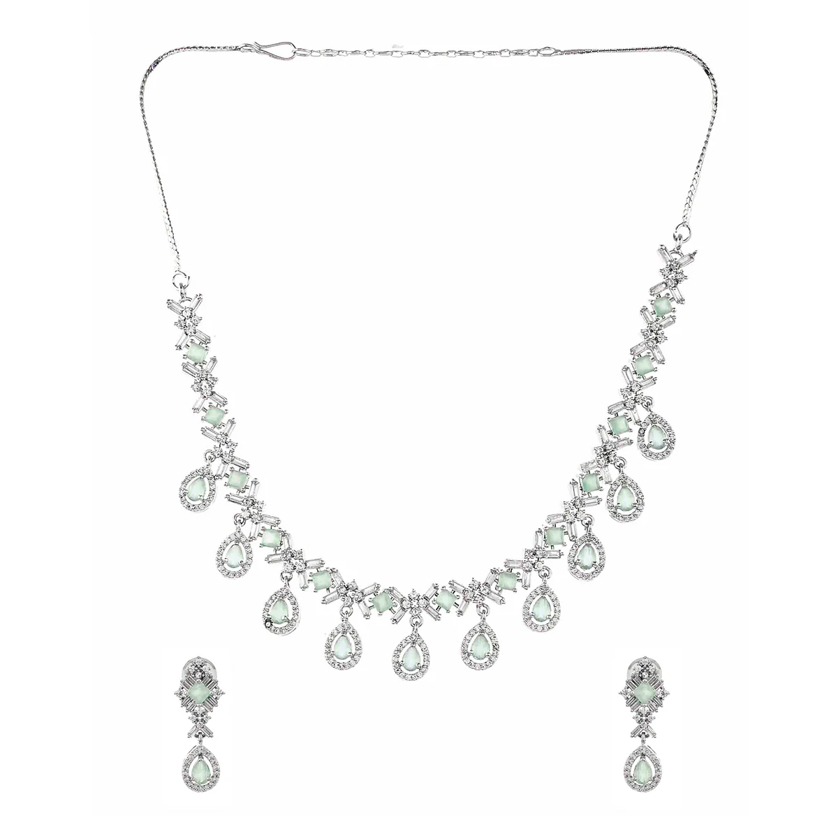 Sparkling Elegance Multicoloured Teardrop Jewellery Set - Image 3
