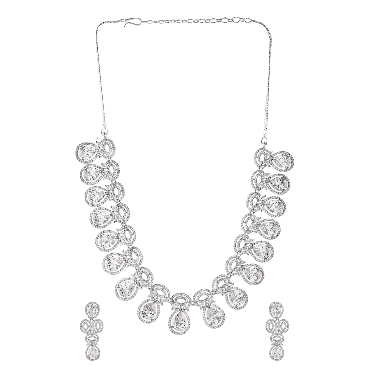 Sparkling Elegance Victorian Style Jewellery Set - Image 3