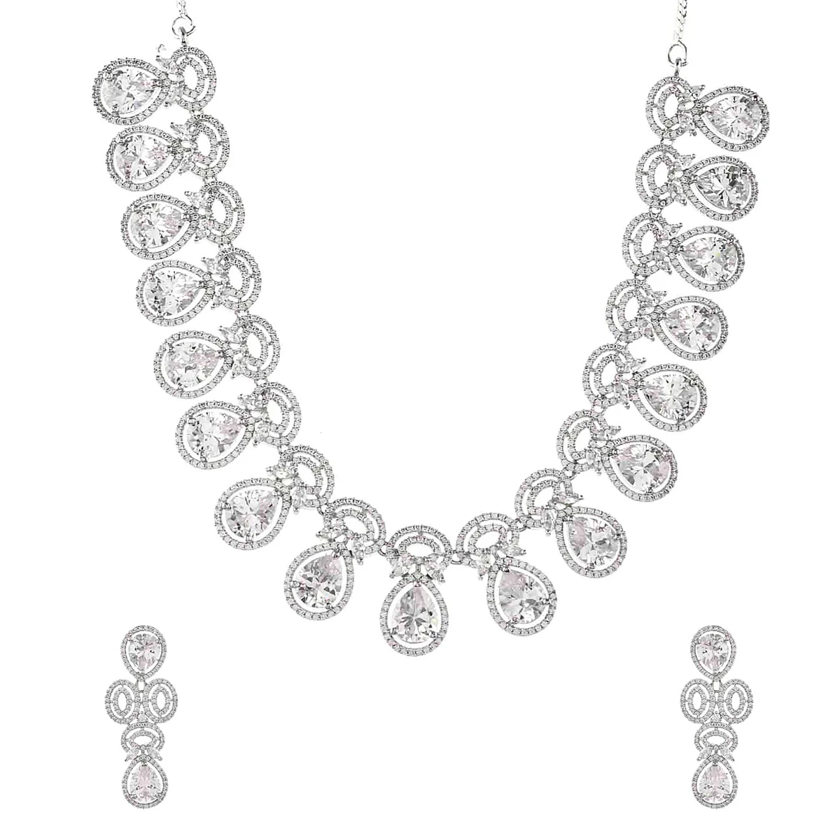 Sparkling Elegance Victorian Style Jewellery Set - Image 4