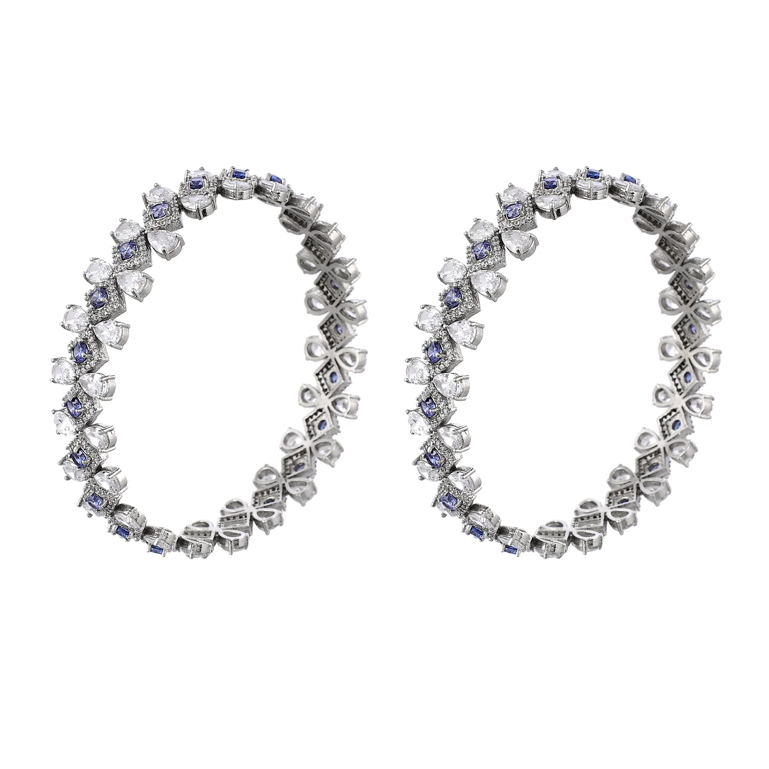 Before Sunrise Aqua Statement Bangles - Image 4