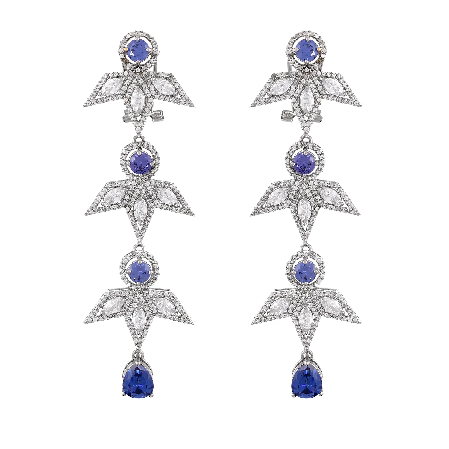 Before Sunrise Indra Statement Long Earrings - Image 4