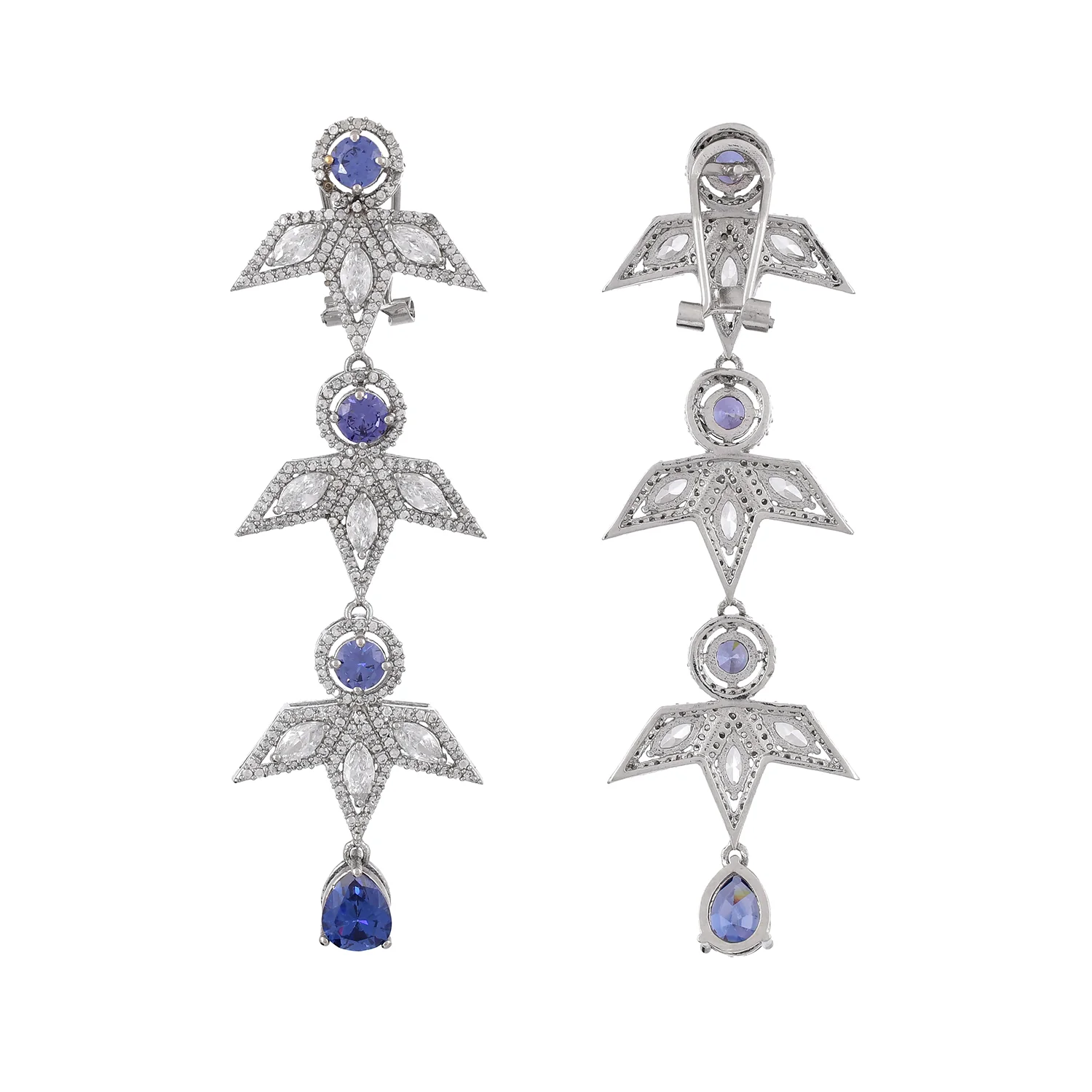 Before Sunrise Indra Statement Long Earrings - Image 5