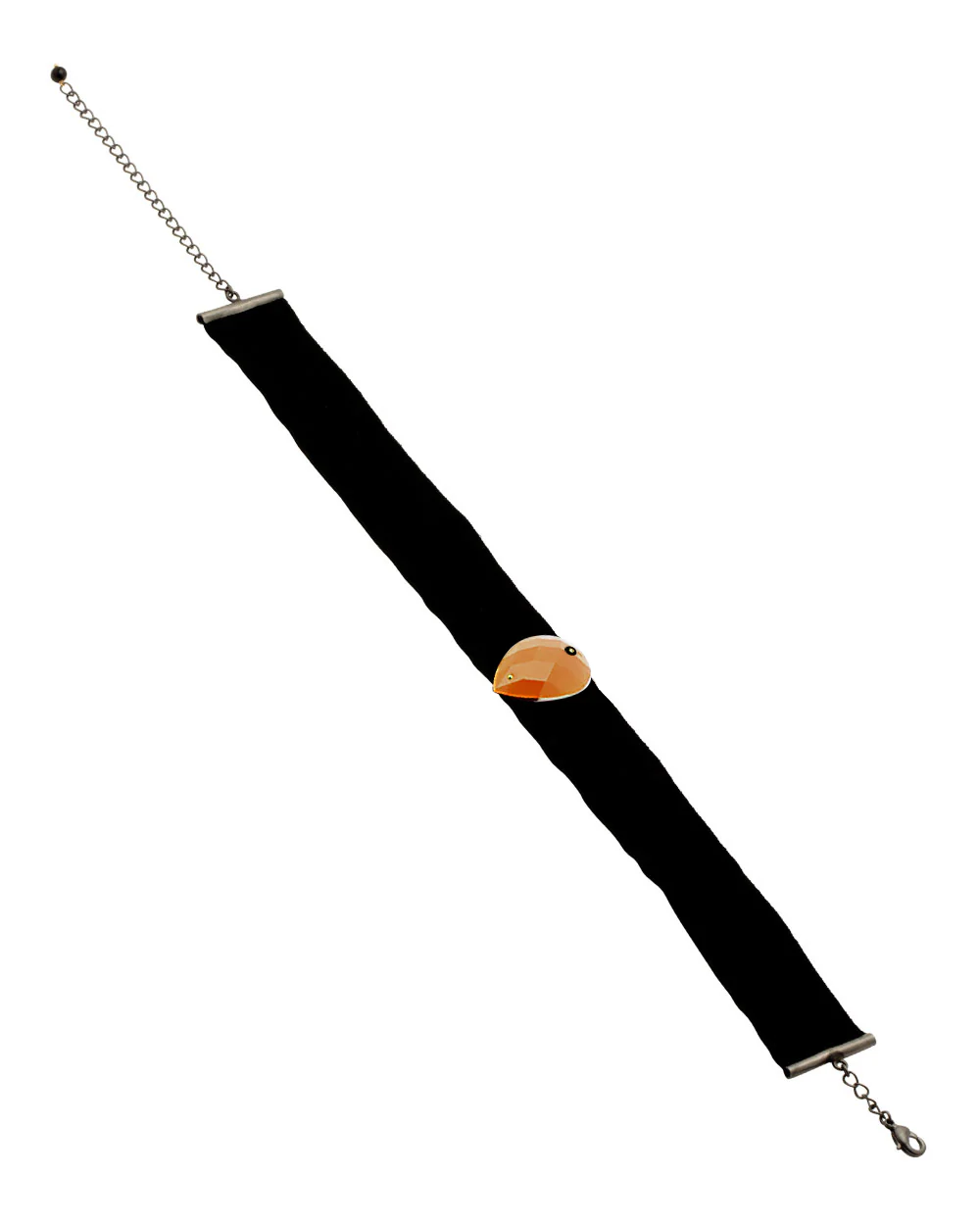 Beige Stone Embellished Choker Necklace - Image 2