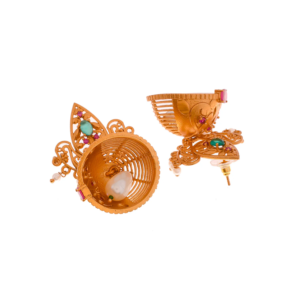 Bela Elegant Floral Earrings - Image 4