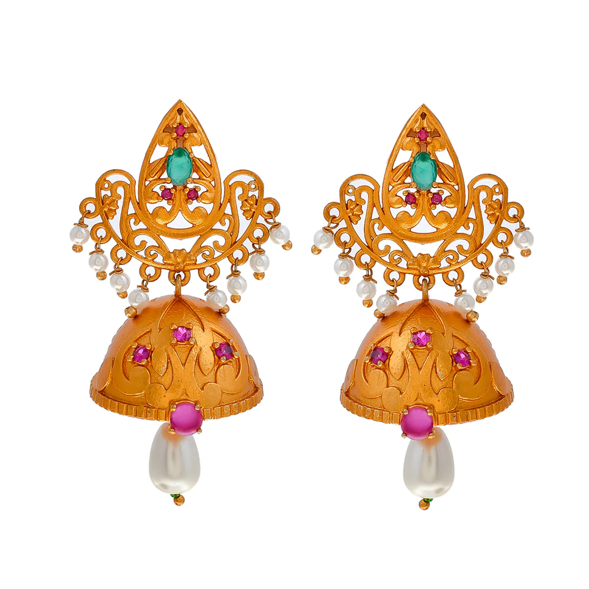Bela Elegant Pearl Drop Necklace Set - Image 5