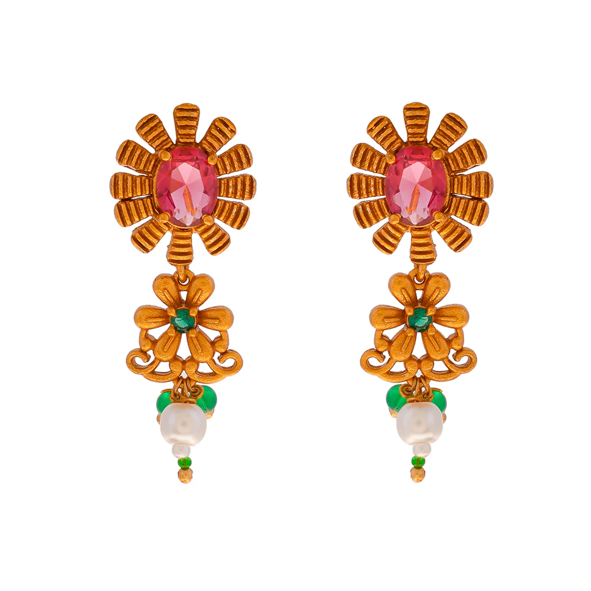 Bela Floral Choker Necklace Set - Image 5