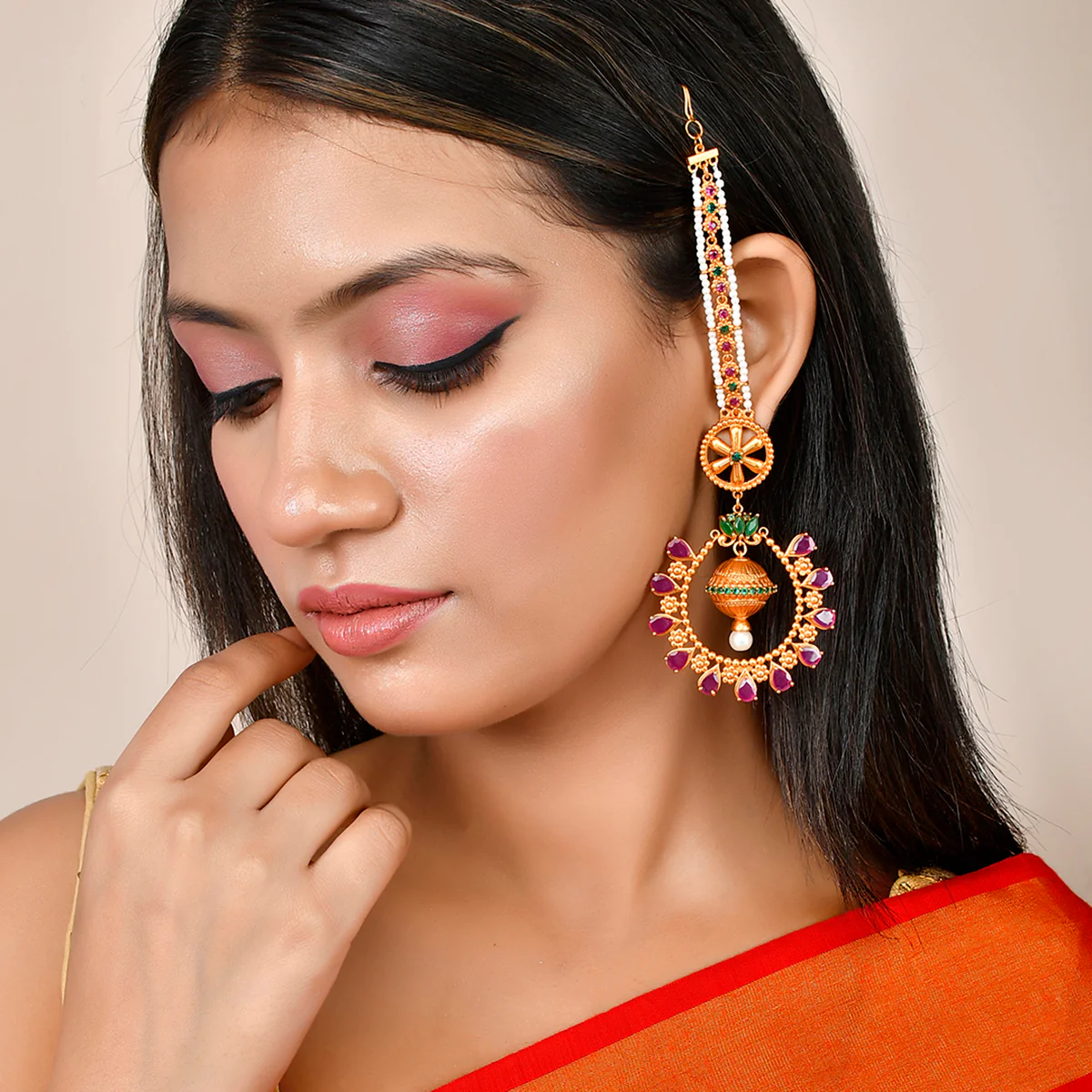 Bela Royal Long Earrings - Image 2