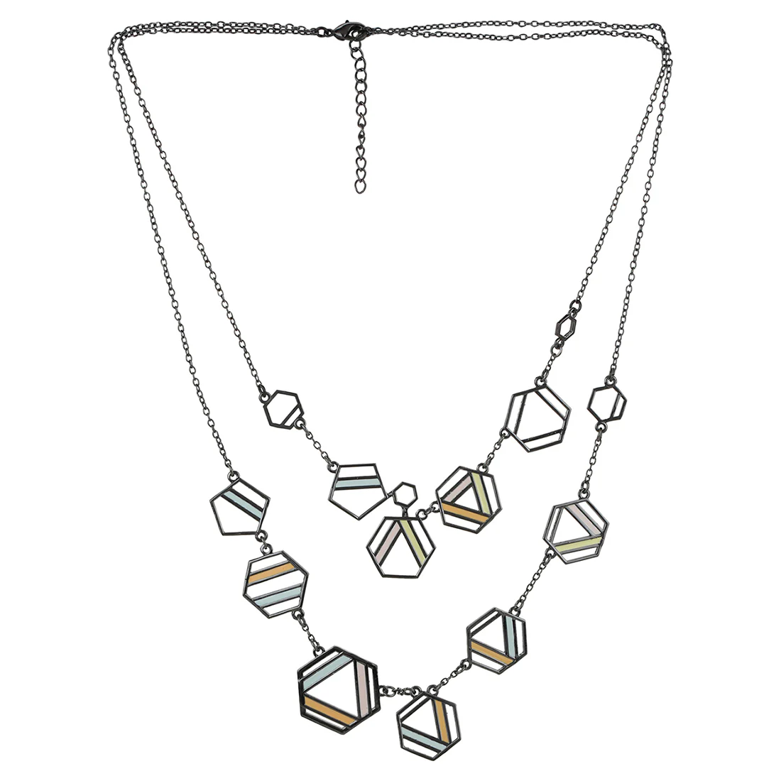 Benzene Black Rhodium Enamelled Necklace - Image 3
