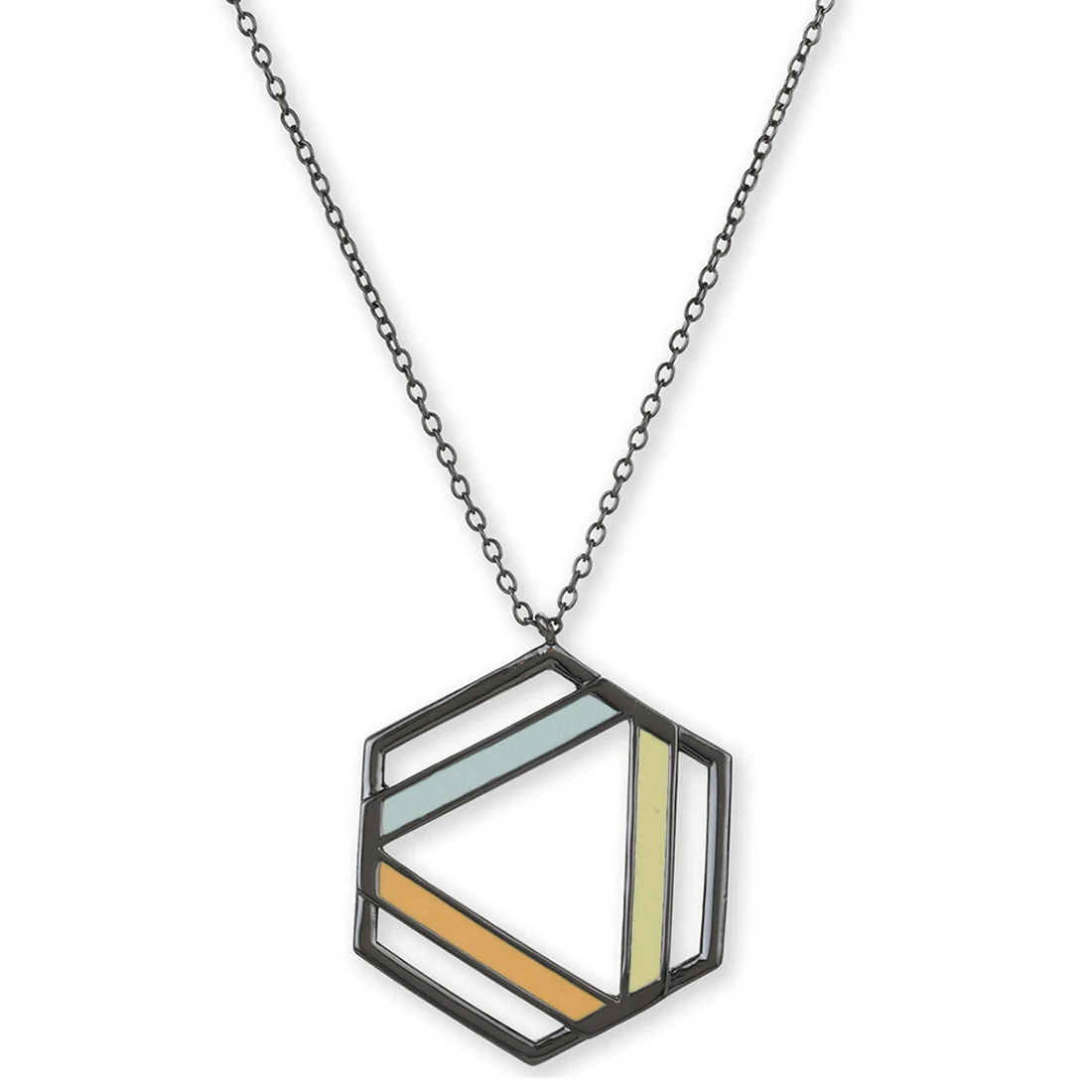 Benzene Black Rhodium Brass Necklaces - Image 3