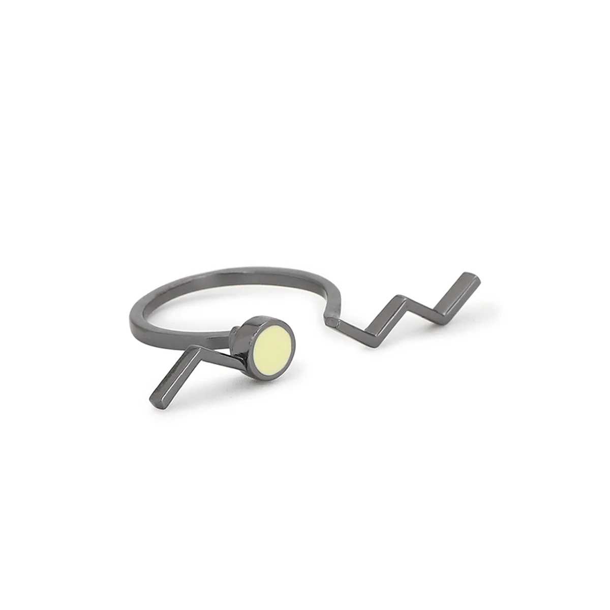 Benzene Black Rhodium Adjustable Ring - Image 3