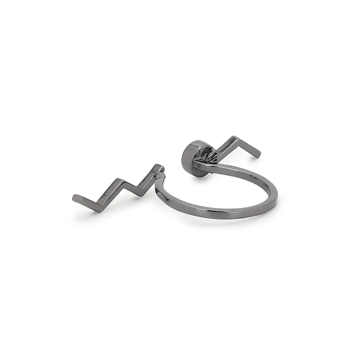Benzene Black Rhodium Adjustable Ring - Image 4