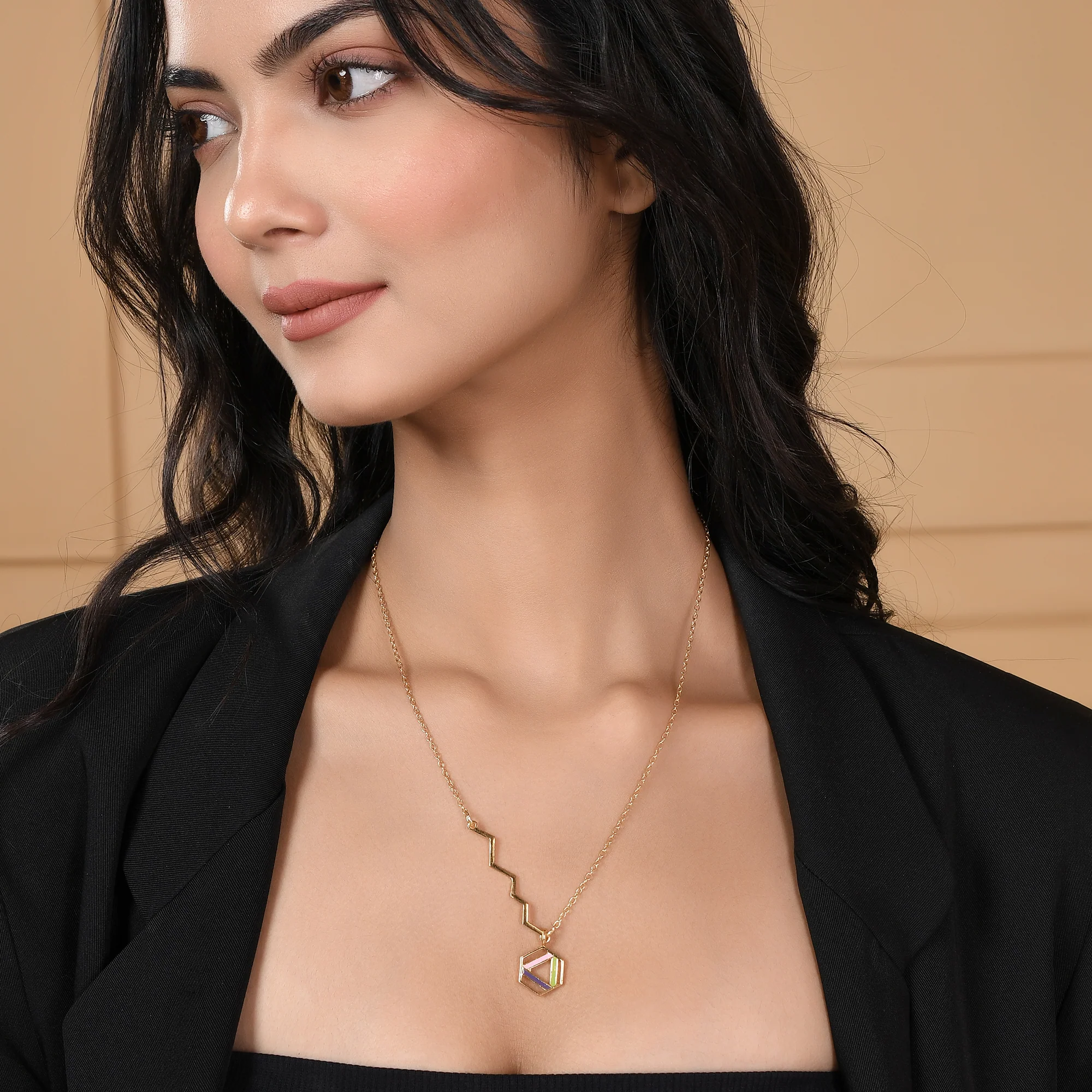 Benzene Enameled Casual Necklace - Image 2