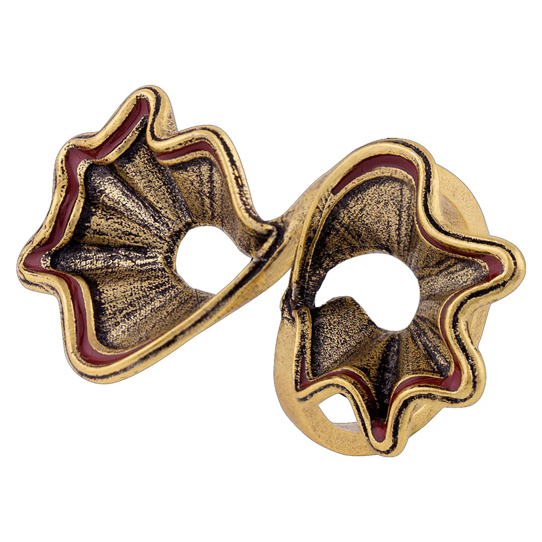Bharatnatyam Drape Dress Pleats Inspired Ring - Image 3
