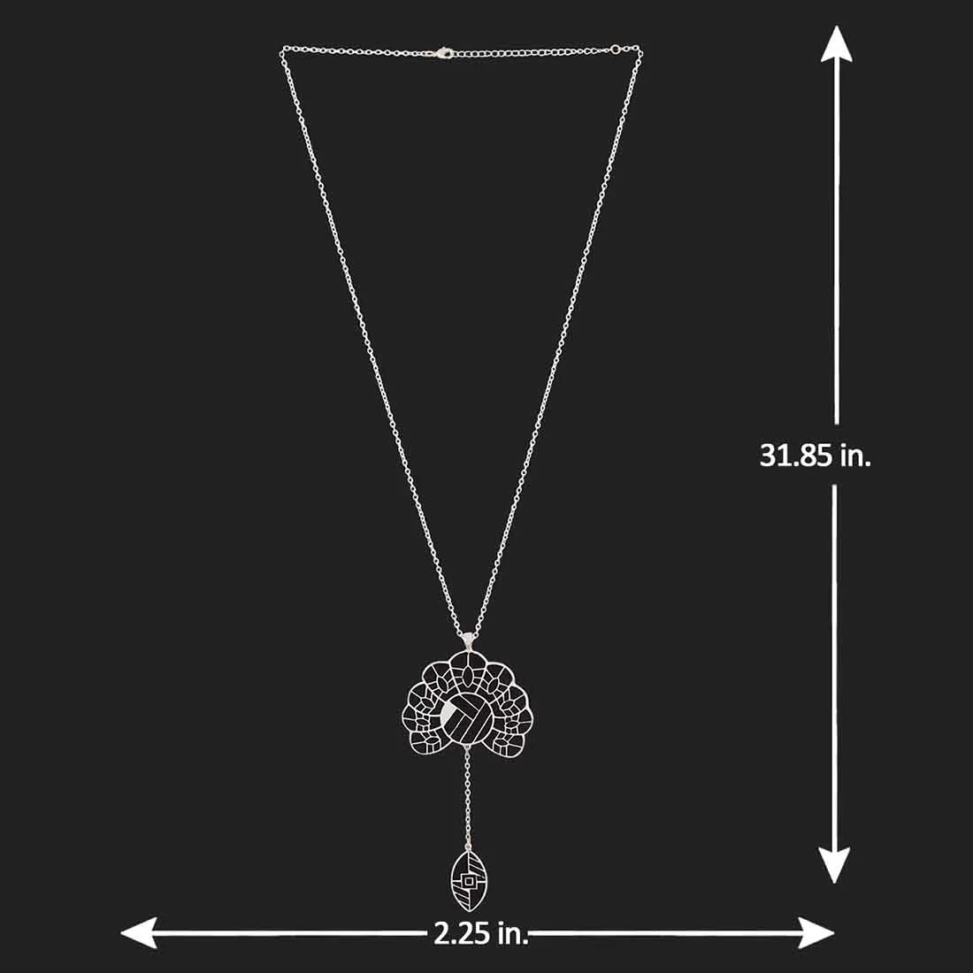 Bidri Tribal Design Drop Pendant - Image 5