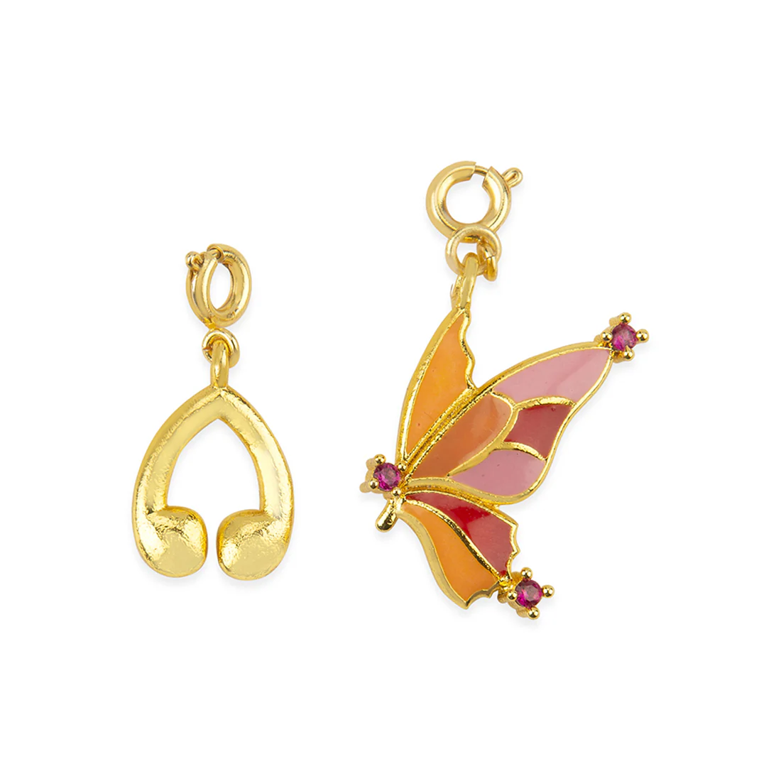 Bird Enameled Charms Pendant With Chain and Bracelets - Image 6